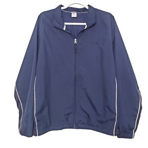 NWOT CG by Champion navy blue nylon zip up jacket